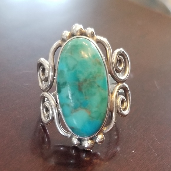 Sterling Silver Turquoise Ring - Picture 1 of 2